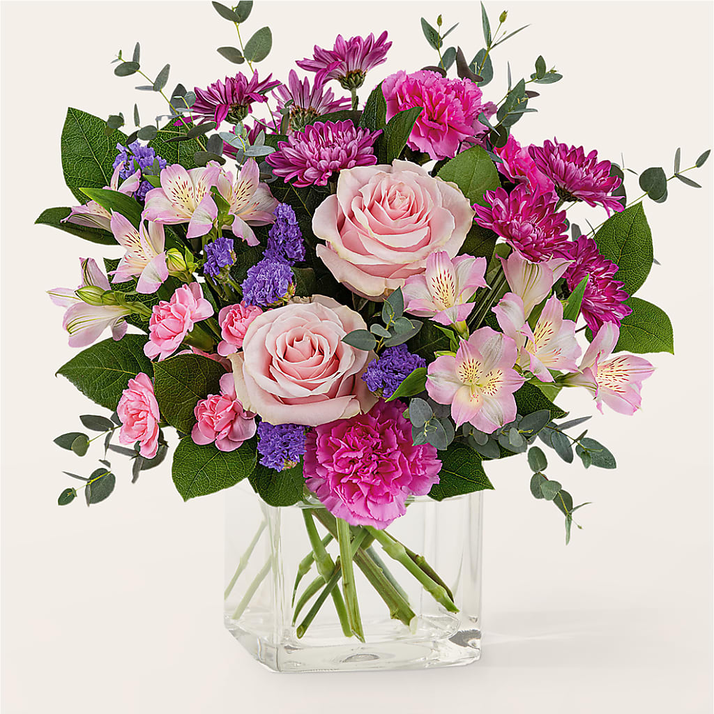 Rosy Radiance Bouquet – Alachua Flowers, Alachua FL