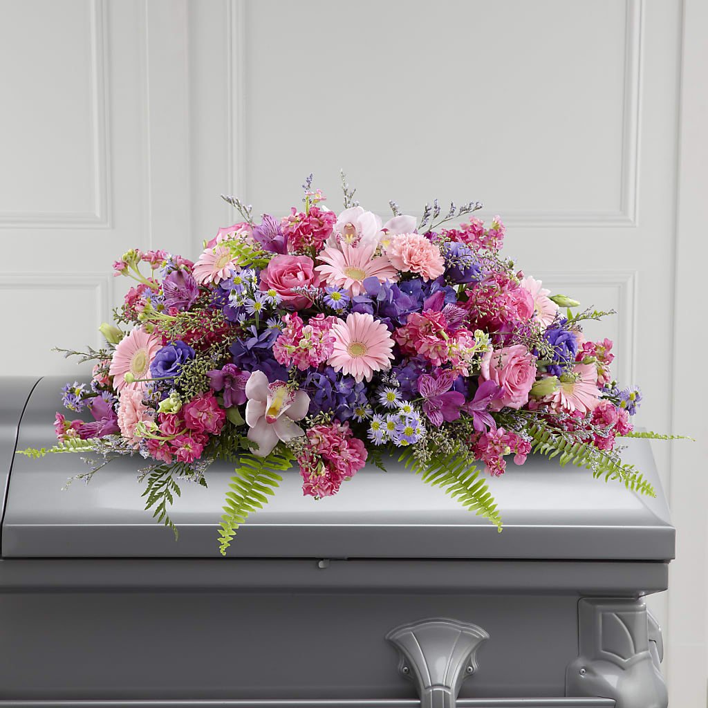 Glorious Garden Casket Spray – Alachua Flowers, Alachua FL