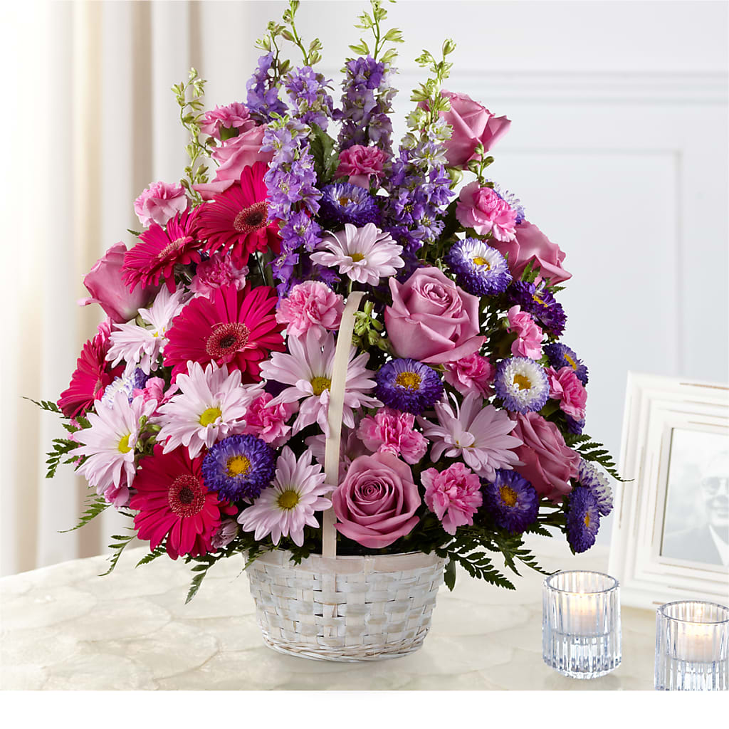 Pastel Peace Basket – Alachua Flowers, Alachua FL