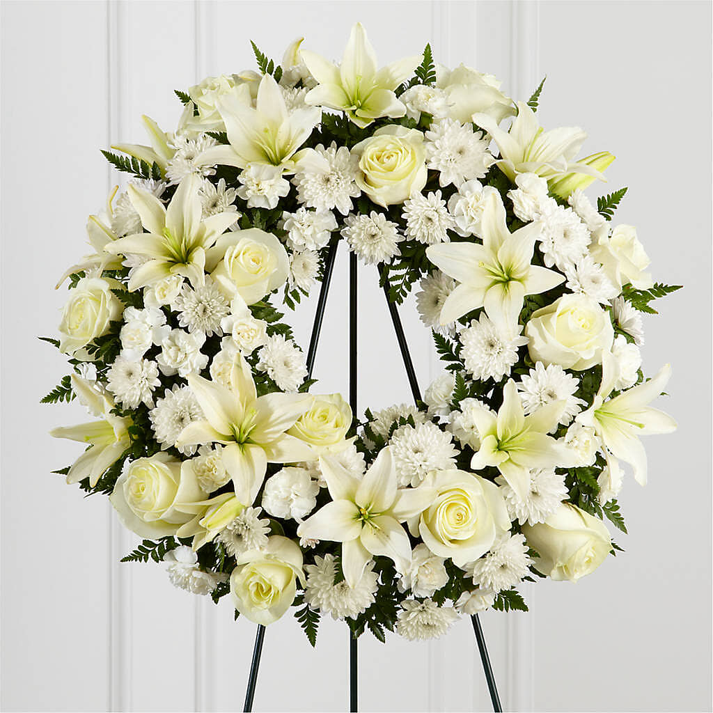 Treasured Tribute Wreath – Alachua Flowers, Alachua FL