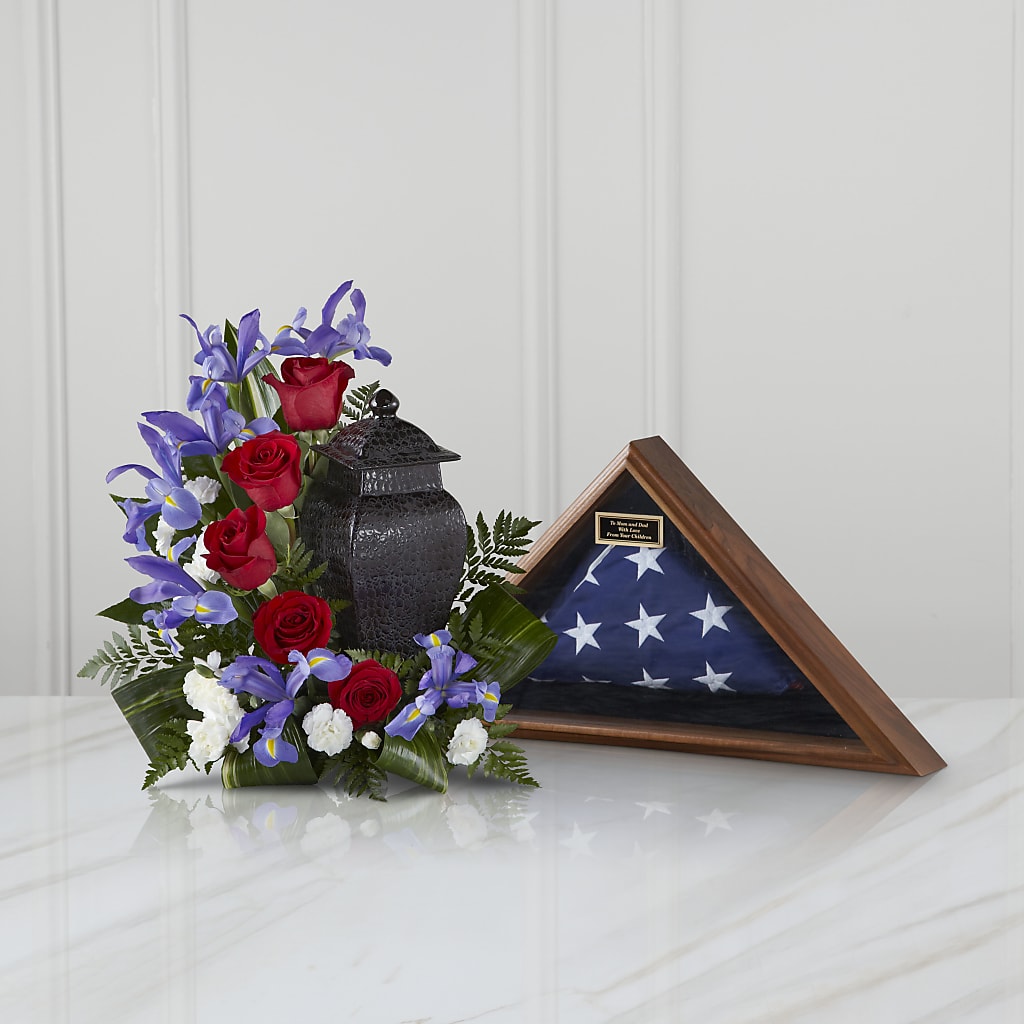 Patriotic Tribute Arrangement – Alachua Flowers, Alachua FL