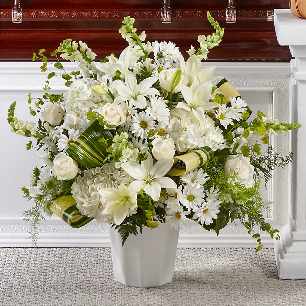 Thoughts of Tranquility Floor Basket – Alachua Flowers, Alachua FL