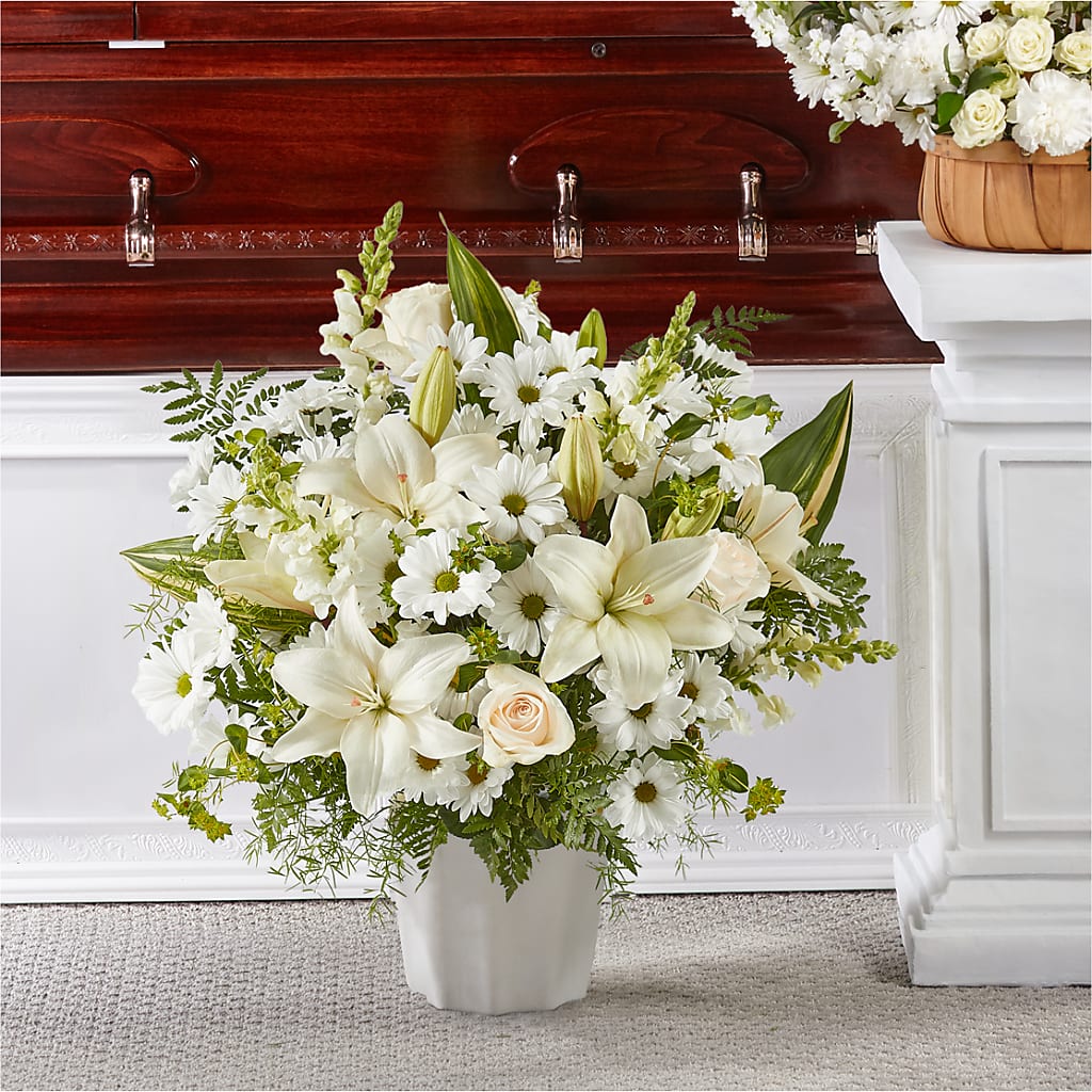 Thoughts of Tranquility Floor Basket – Alachua Flowers, Alachua FL
