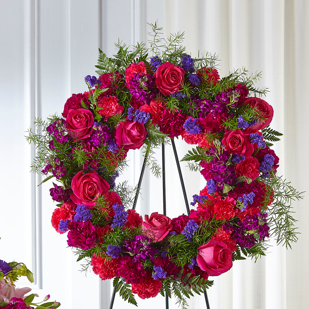 Calming Colors Wreath – Alachua Flowers, Alachua FL