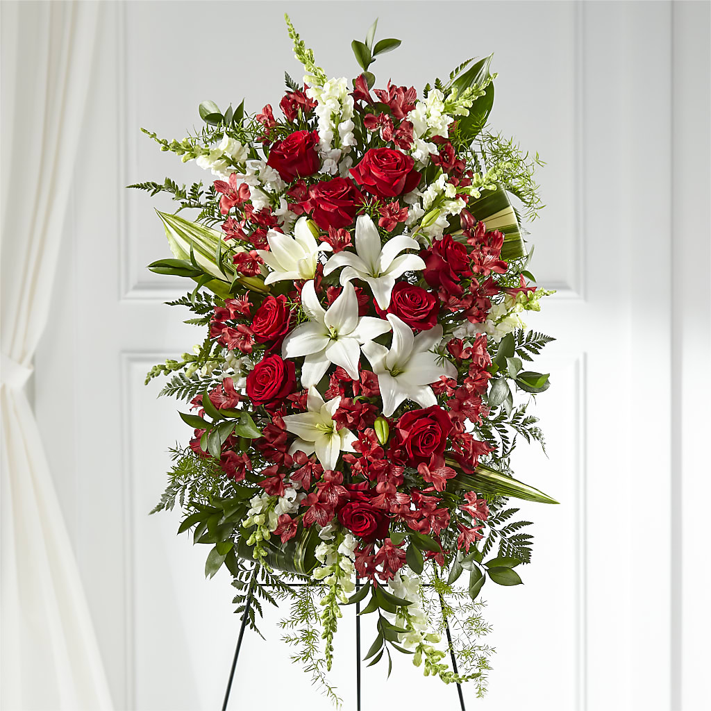 Everlasting Memory Standing Spray – Alachua Flowers, Alachua FL