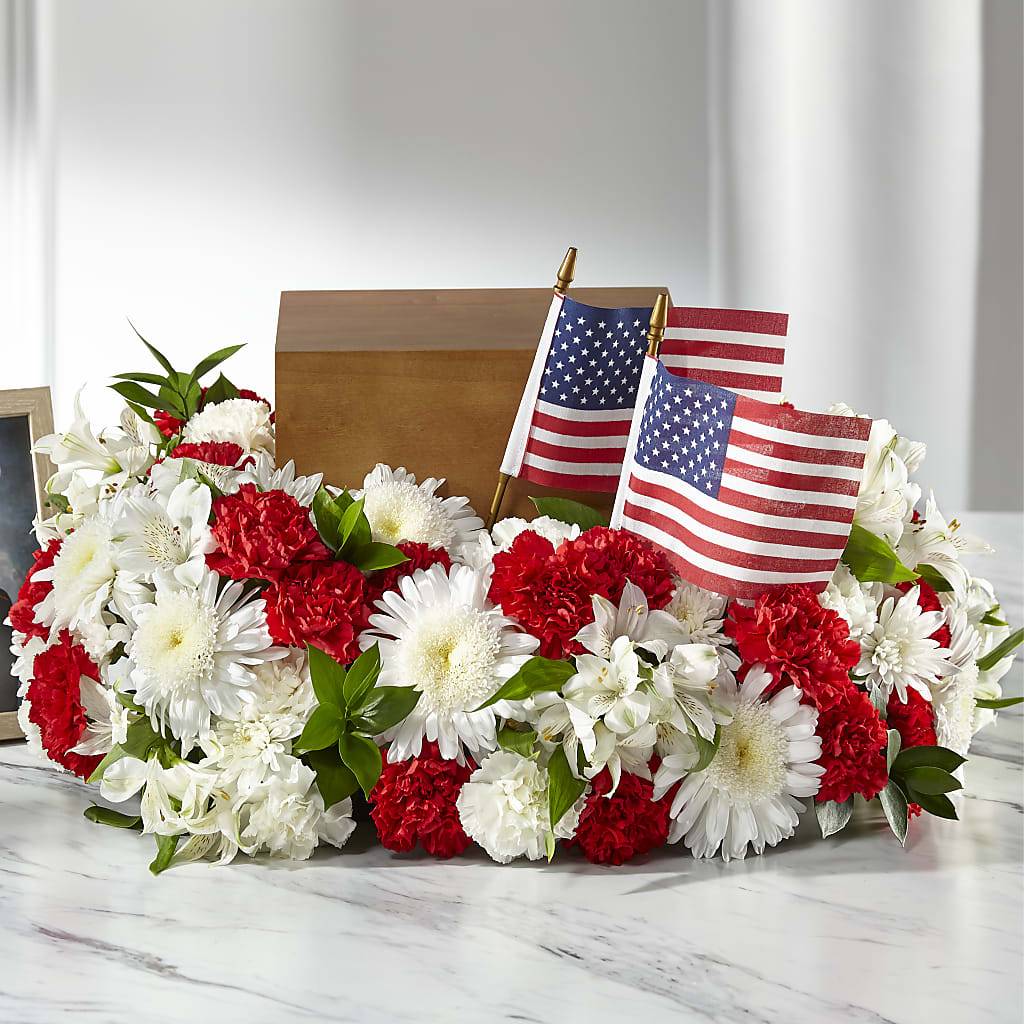 Spirit of Patriotism Cremation Adornment – Alachua Flowers, Alachua FL