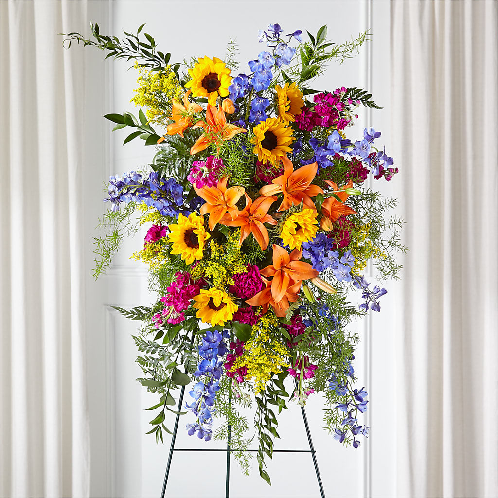 Sunlit Memories Standing Spray (Standard) – Alachua Flowers, Alachua FL