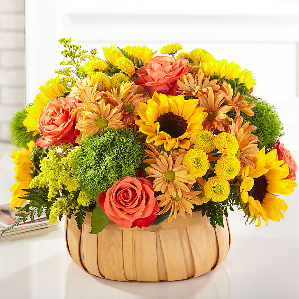Harvest Sunflower Basket – Alachua Flowers, Alachua FL