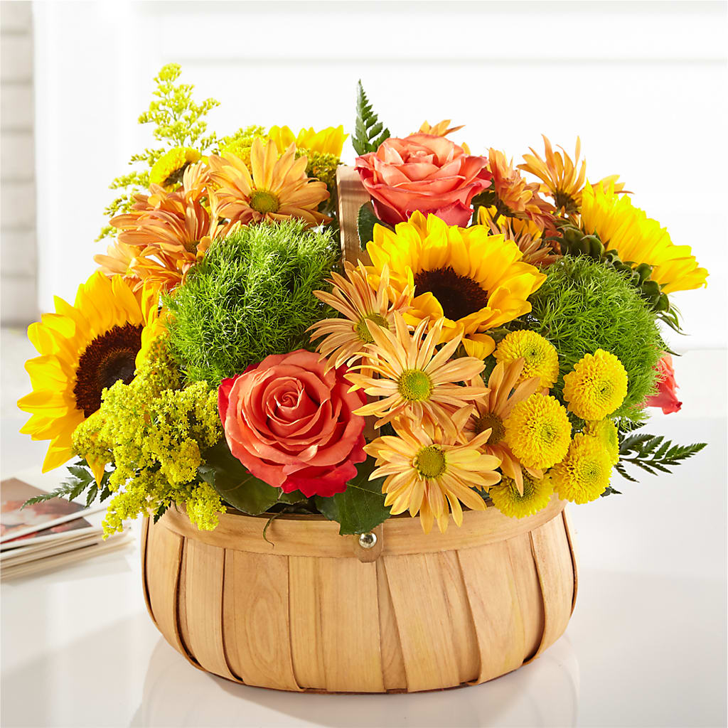 Harvest Sunflower Basket – Alachua Flowers, Alachua FL