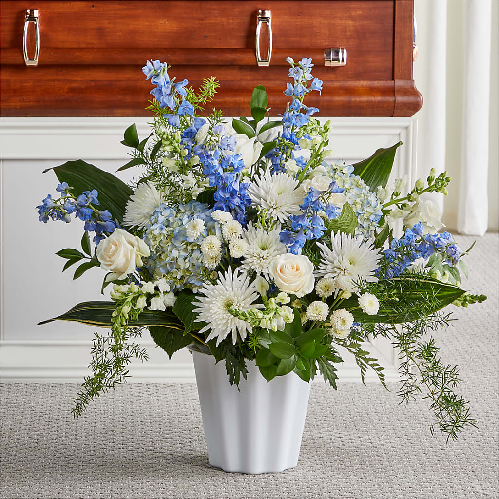 Everlasting Memories Floor Basket – Alachua Flowers, Alachua FL