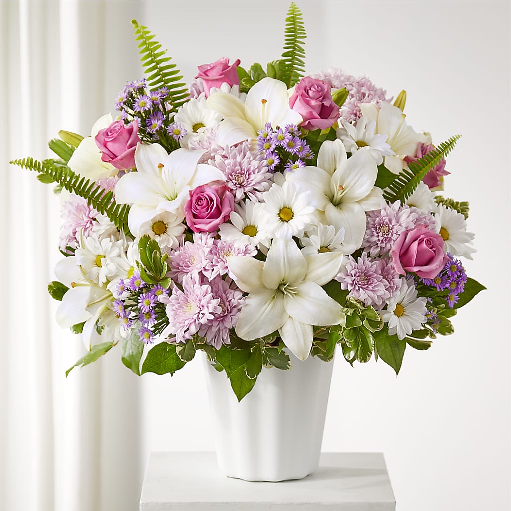 Warmest Thoughts Tabletop Basket – Alachua Flowers, Alachua FL