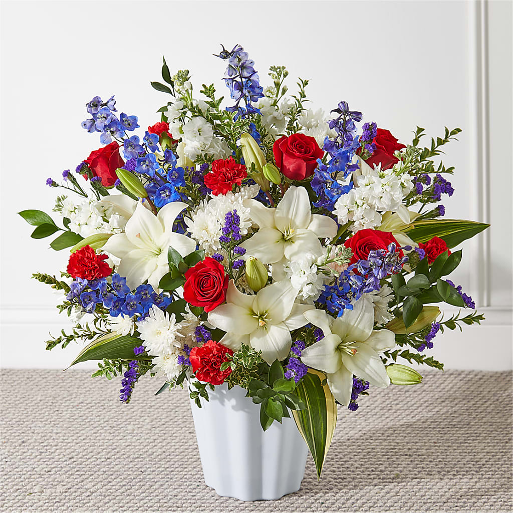 Consoled Floor Basket – Alachua Flowers, Alachua FL