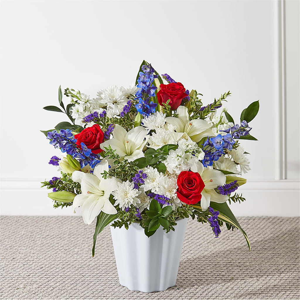 Consoled Floor Basket – Alachua Flowers, Alachua FL