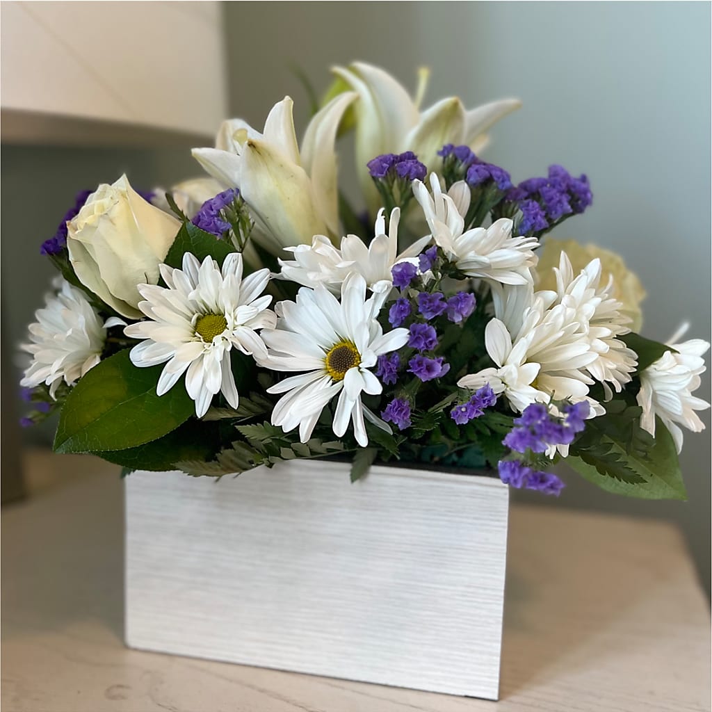 Beyond Blue Box Bouquet –  Alachua Flowers, Alachua FL