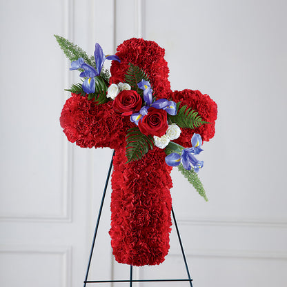 Faithful Hero Floral Cross –  Alachua Flowers, Alachua FL