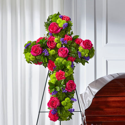 Tribute Rose Floral Cross –  Alachua Flowers, Alachua FL