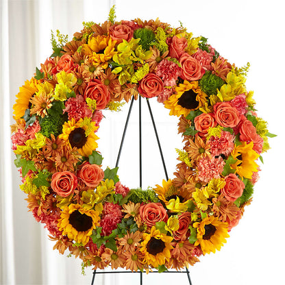 Autumnal Memories Wreath (Standard) –  Alachua Flowers, Alachua FL