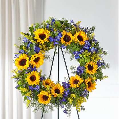 Bright Rays Wreath –  Alachua Flowers, Alachua FL