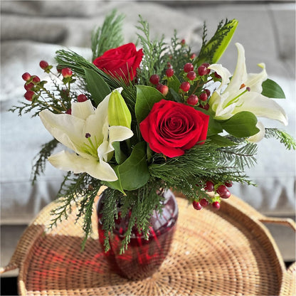 Evergreen Delight Bouquet –  Alachua Flowers, Alachua FL