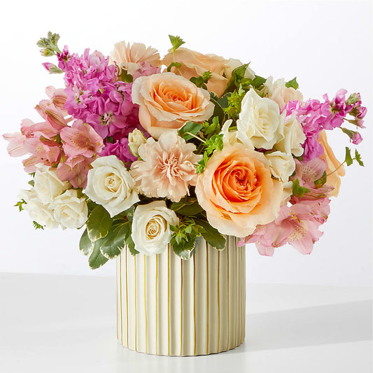 Paradise Bouquet with Ivory Vase –  Alachua Flowers, Alachua FL