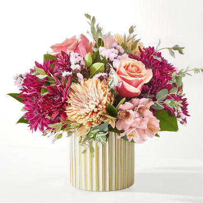 Berry Cobbler Bouquet with Ivory Vase –  Alachua Flowers, Alachua FL