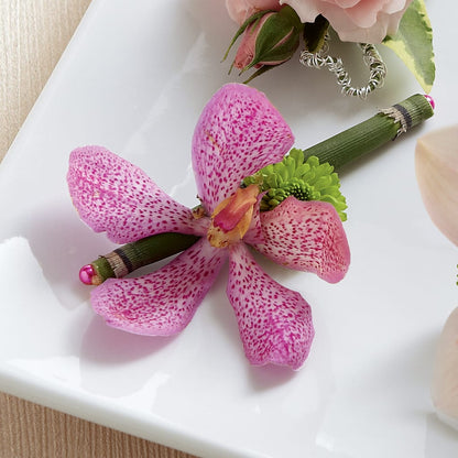 Pink Mokara Boutonniere –  Alachua Flowers, Alachua FL